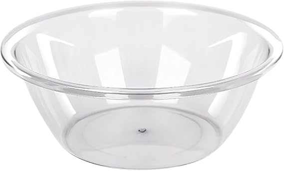 Transparent Wash Basin PET Multifunction Round Clear Washbasin Dish Tub Home Kitchen Bathroom (S)