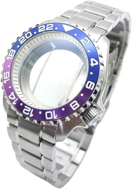 42mm Watch Mod Case & Bracelet, Fits NH35 NH36 7S26 Movement, Replacement Bezel Insert Watch Modification Kit for Seiko