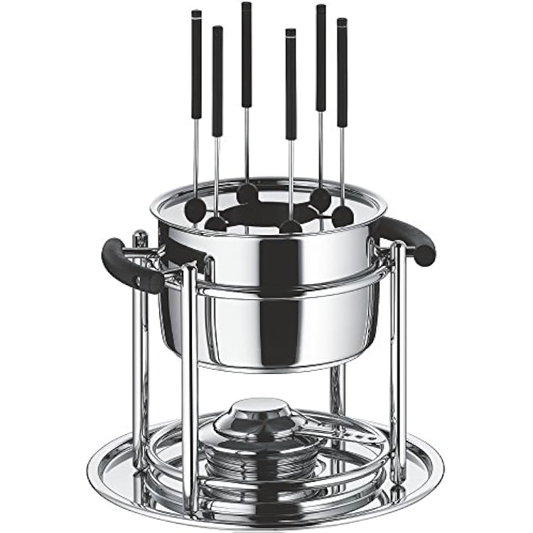 WMF Allegro Fondue Set, Stainless Steel, Silver, 11-Piece