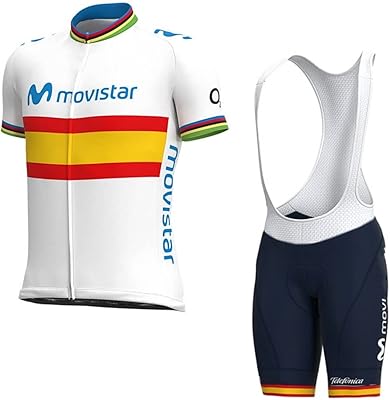 Team Cycling Jersey Set,Mens Summer Short Sleeve Cycle Shirt MTB Bike Clothing Bib Short Kits Gel Paddad