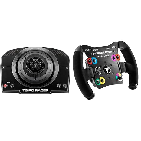 THRUSTMASTER PC Racer Servo Base Bundle with Open Wheel Add On (Compatible with PS5, PS4, XBOX Series X/S, One, PC)