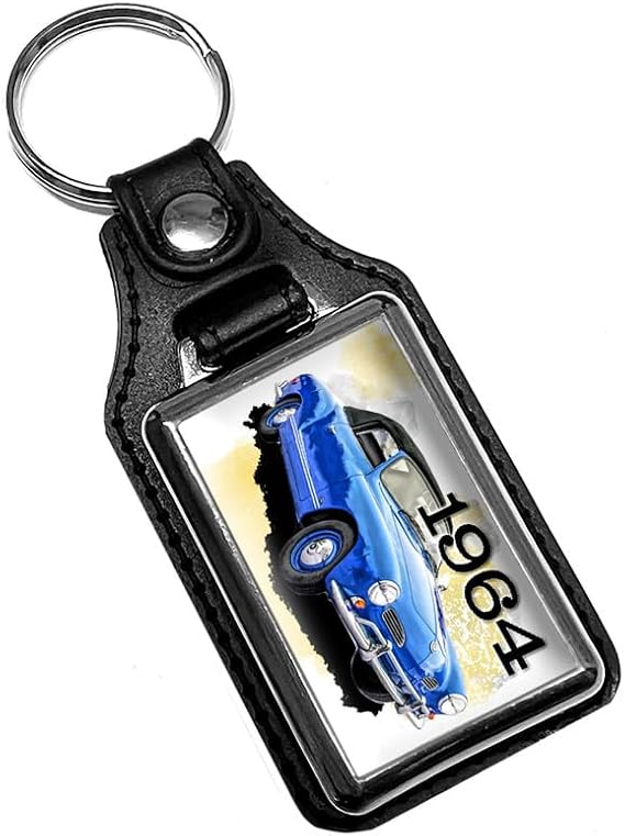Brotherhood 1960's Karman Ghia Emblem Design Keychain Key Holder Key Ring