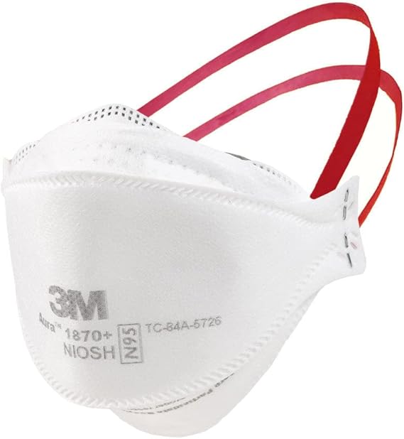 3M- Aura 1870+ Niosh Certified - Pack of 20, White