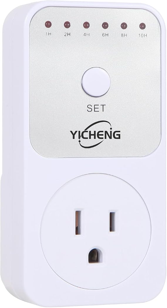 Countdown Timer Manual 1/2/4/6/8/10 Hours Plug-in Timer with for Office Home Kitchen Classroom