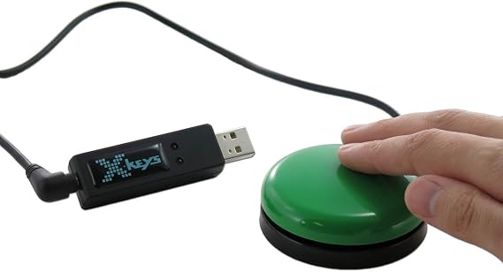 X-keys USB Programmable Switch Interface for 1 to 3 Switches (XK-3) Made in USA