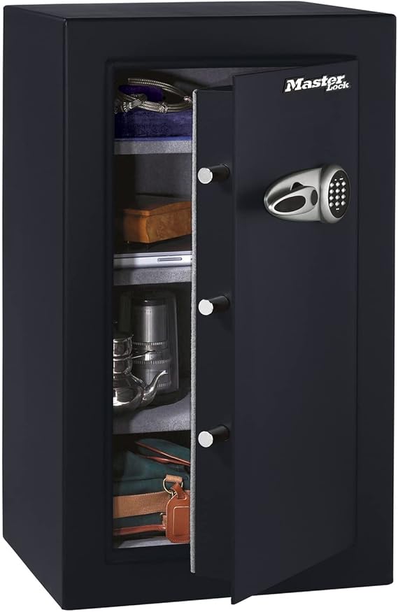 MASTER LOCK High Security Safe Digital Combination with Override Keys, 169 L, 950 x 551 x 502 mm, mounting kit, for home and professionals