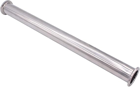 Sanitary Spool Tube with Clamp Ends 50.5MM Ferrule Flange, Seamless Round Tubing for 1.5 inch Tri Clamp,Stainless Steel 304