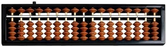 Digital Standard Abacus (17 Columns, 10 inches) Professional Math Abacus, Calculator Counting Tool for Adults and Children