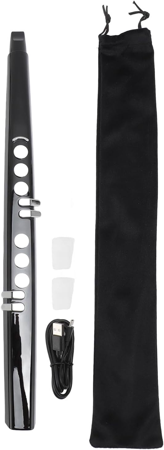 S56 Digital Wind Instrument Mini Electronic Wind Instrument Set with Removable Nozzle Wireless/Wired MIDI Electronic Sax 13 Tone