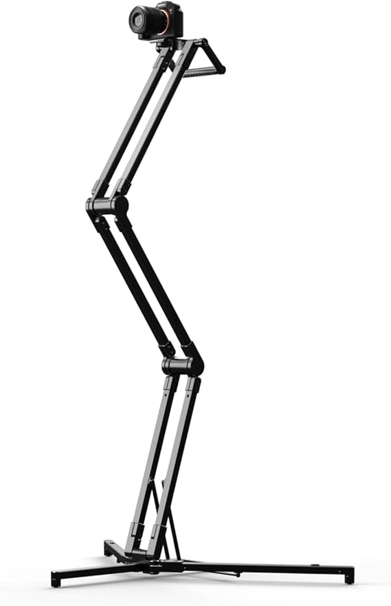 edelkrone StandPLUS Camera Stand Tripod Knobless Flexible Design - Portable Travel Tripod Get Any Angle - 2.7 kg Load Capacity Bird's Eye Shots Stands - Move Around Freely (PRO)
