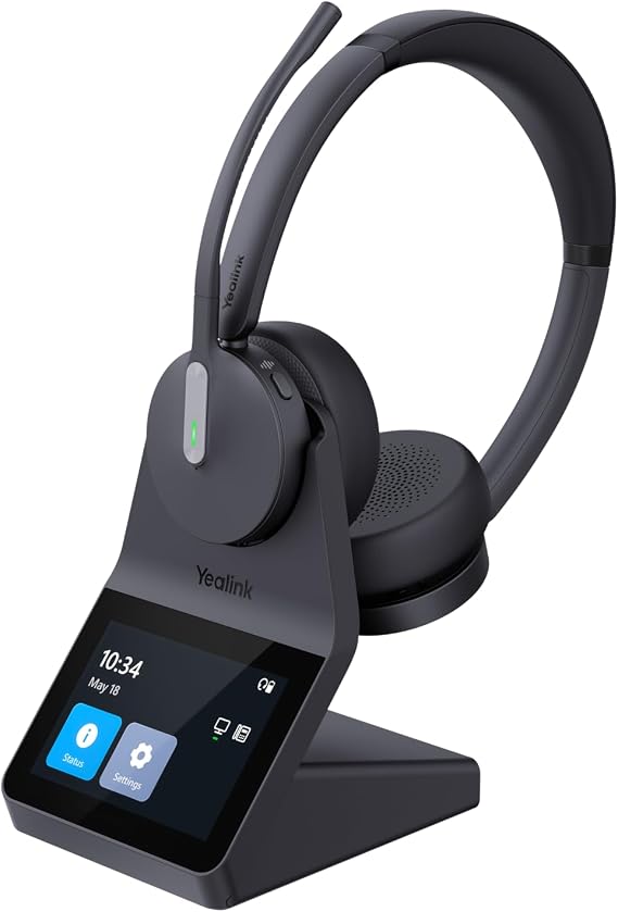 Yealink HA64 Pro Duo Wireless Headset, DECT & Bluetooth, Noise Cancelling