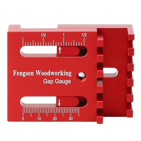 Woodworking Tools Aluminium Alloy Mini Gap Sawtooth Ruler for Woodworkers, Designers, Engineers