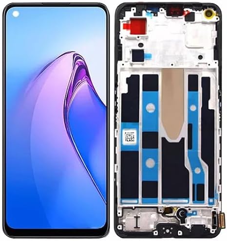 OLED for Oppo Find X2 Lite 5G LCD Screen Replacement for Oppo Find X2 Lite LCD Display CPH2005 Touch Digitizer Assembly Repair Kits Black(with Frame,with Fingerprint