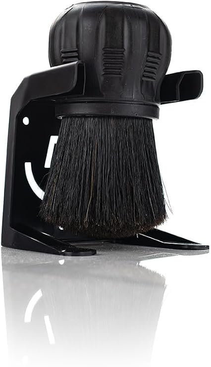 Detail Factory - Screwball Brush - Easy-to-Hold Non-Slip Rubber Grip - Safe for Paint and Interior Surfaces, Detail Around Grilles, Emblems, Trim, and More - Black
