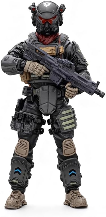 1:18 Scale Articulated Special Forces Soldier Action Figure, Vintage Army Men Playset with Military Weapons Accessories, Creative Decor & Gift for Adults Hobbyists