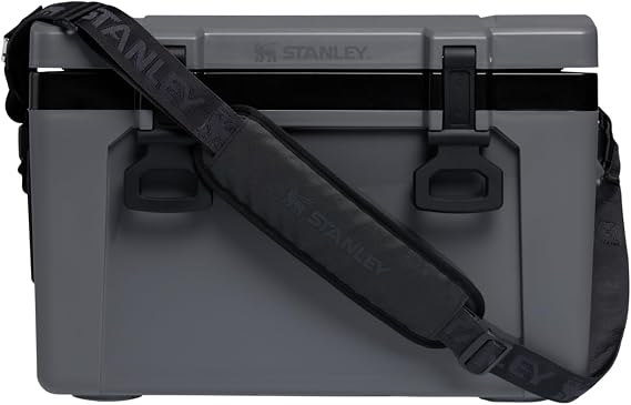 Stanley Adventure Outdoor Cooler 24 qt | Heavy Duty Outdoor Camping Cooler with Easy Carry Top Handle | BPA-Free | Black