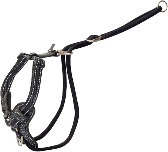 Rogz Stop Pull Dog Harness Reflective Classic Large Black