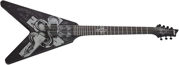 Schecter Chris Howorth V-7 Snake Cross - Satin Black