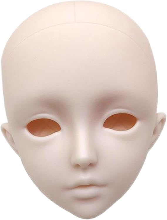 1/3 BJD Doll Head, Single Head, Bald, for 60 Cm Height, 3D Face Ups, Enthusiast Collection, BJD Make Up Without Make-Up, DIY Toy Dolls, No Eyes with XF