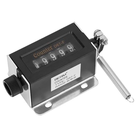 Yosoo Health Gear Bale Counter for , Manual Counter, Hand Tally Counters 5 Digit Num 0-99 Manual Tally Counter Mechanical Resettable Manual Pull Stroke Clicker Counter
