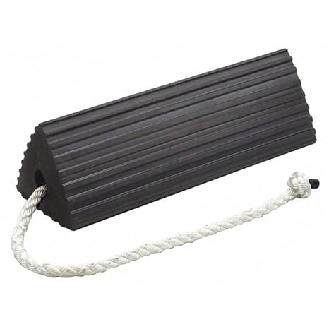 Roadblock RC5521-S Rubber Triangular Wheel Chock, Black, 21" Length