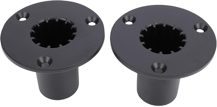 Tissting 2-Pack Aluminum Speaker Stand Adapter, 102x102x80mm Pole Mount Base - Heavy Duty PA DJ Equipment Accessory, Universal Speaker Cabinet Insert for Professional Audio Setups