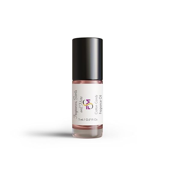 Cotton Candy Fragrance Oil - 0.17 Fl Oz Glass Roll On (5ml)