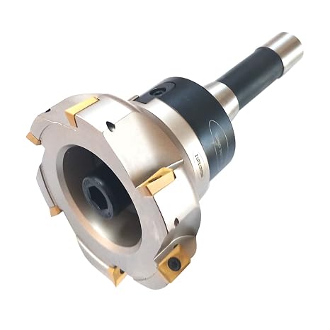 4" Face Shell Mill Cutter R8 Shank 90 Degree 6 Flutes Face Cutter with APMT Inserts
