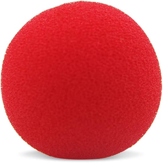 Sponge Soft Ball Close-Up Magic Street Classical Comedy Trick Props (Red,45MM(10pcs))