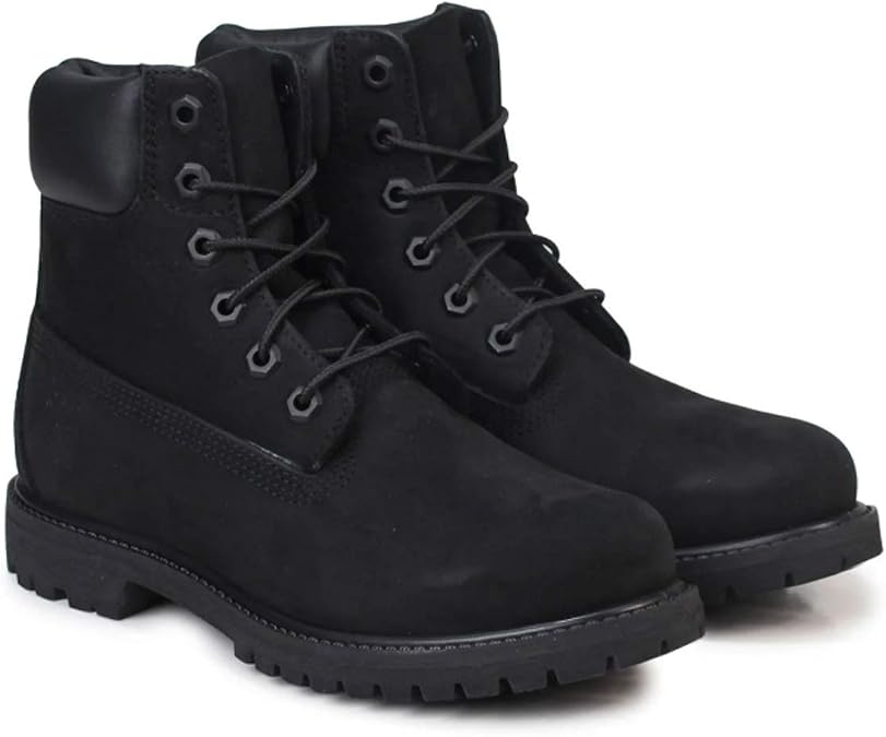 Timberland Women's 6-Inch Premium Waterproof Boots 8658A W Width Premium Waterproof Black