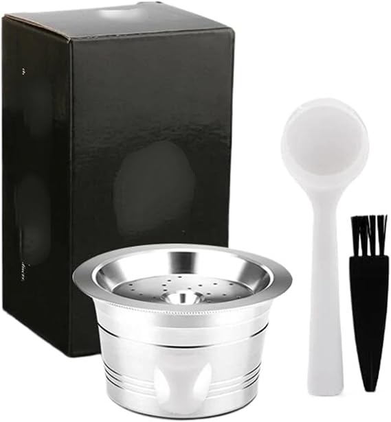 Compatible with Tchibo, Cafissimo Reusable Coffee Capsule Fit Machine, STAINLESS STEE K FIEPARTS Set1