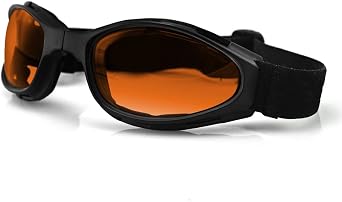 Bobster Crossfire, Matte Black Frame, Amber Lens