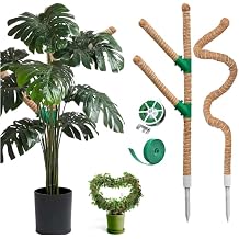Monstera Moss Pole for Indoor Plants, 30 Inch 2 Pack - Bendable Plant Stakes with Coco Coir