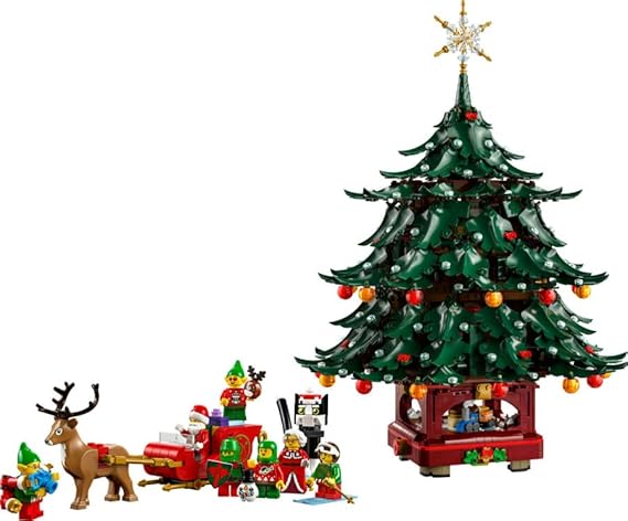 Be the LEGO Family! Christmas Tree 41843 Toy Blocks for Boys and Girls, Christmas