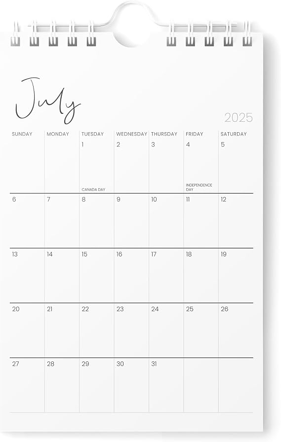 Karto Mini Wall Calendar 2025-2026 6x9 in - Cursive