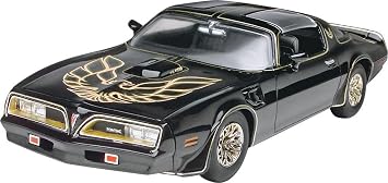 Revell 85-4027 Smokey and The Bandit 77 Pontiac Firebird Model Car Kit 125 Scale 89-Piece Skill Level 4 Plastic Model Building Kit, Black