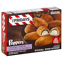 T G I Fridays Popper Cream Cheese Stuffed Jalapeno, 8 Ounce -- 8 per case.