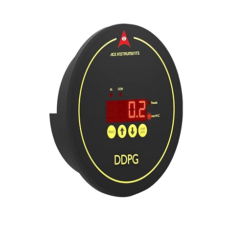 AI-DDPG Digital Differential Pressure Gauge (Range: -250 to 250 Pascals) for Clean Rooms, Hospital OT Rooms, Laminar Cabinets, Safety Units with Calibration Certificate by INSTRUKART
