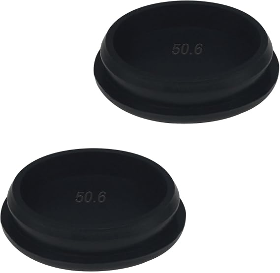 2PCS 2inch Rubber Hole Plugs Black Silicone Plug for Round Holes Filler Door Screw Hole Plugs