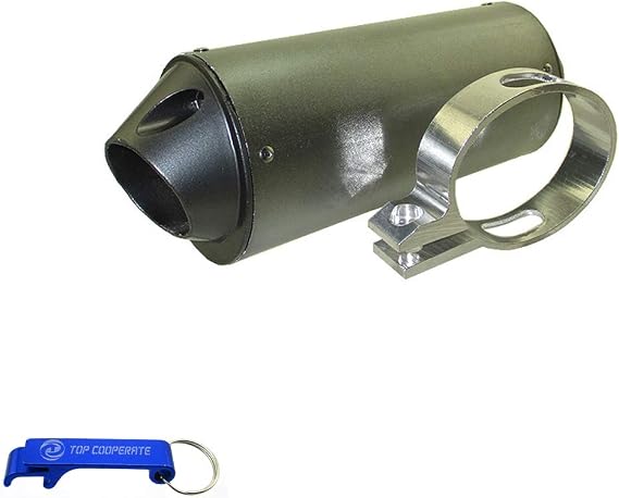 38mm Exhaust Muffler With Clamp For 125cc 140cc 150cc 160cc Chinese Pit Dirt Bike XR50 CRF50 SSR Lifan Taotao Stomp Kayo