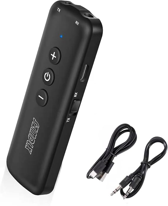 Bluetooth 5.3 Transmitter 3 in 1,Bluetooth Receiver,Wireless Adapter, Bluetooth Audio Adapter with 3.5mm AUX Stereo Output for TV, PC, car, Headset, Headphone, Earphone, Earbud