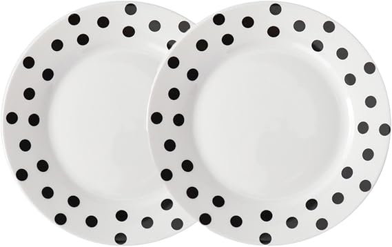 Ceramic Plates,Porcelain Plates,Dessert Plate Ceramic,8 Inch Appetizer Salad Aestheti Porcelain Dinner Plate,for Steak,Pizza,Snack,Kitchen,Party,Restaurant,Dishwasher and Microwave Safe