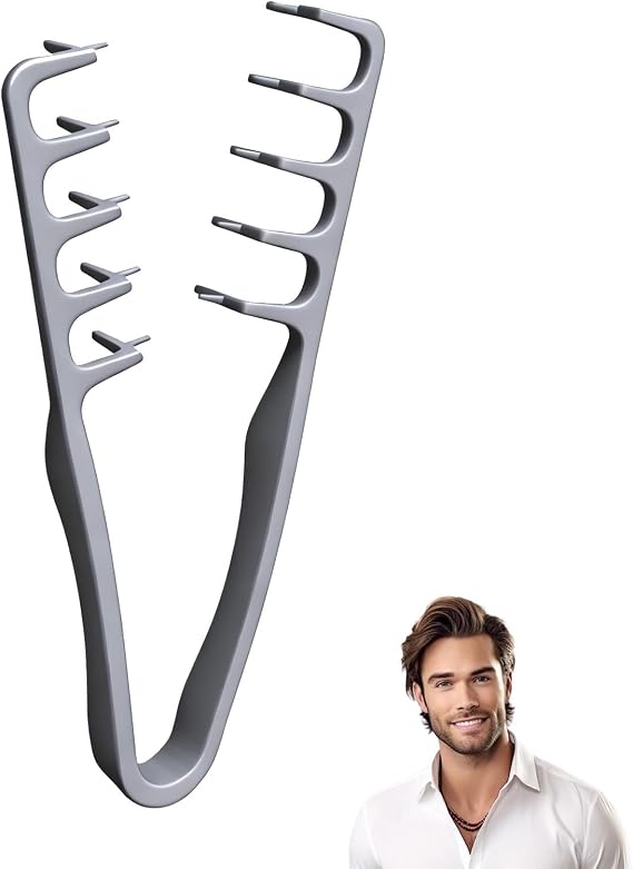 Texture Comb, Volumizing Wide-Tooth Hair Styling Tool, Roots Lift Accessory for Women, Lightweight Hair Detangler
