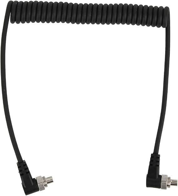 Acouto Flash PC Cord, 100cm Male to Male Flash PC Sync Cable with Screw Lock for 580EXII 7D 5DII 50D for D300S D300 D200 Camera and Flash Light Connection Cable