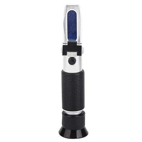 RHB-32ATC Lab Refractometers, Aluminum Refractometer Concentration Tester, Concentration Meter Refractometerc for Automatic Temperature Compensation
