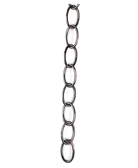 #10 X 10-ft Antique Brass Decor Chain, Oval Chain for Hanging Lights, Flower Pots, Drape Ties and Other General Applications
