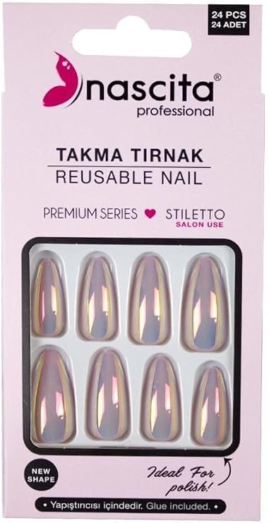 Nascita 24-Piece False Nail Hologram - 198