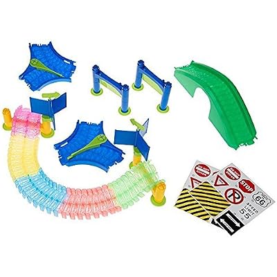 Mindscope Twister Trax Neon Glow in The Dark Track & Accessory Set wBridge & Tunnel