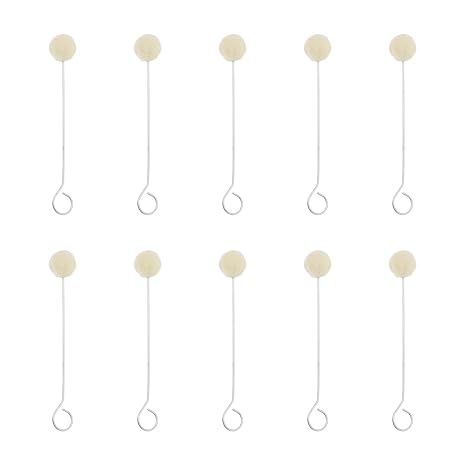 10 PCS Wool Ball Brushes with Metal Handle - Leather Dyeing Tools for DIY Crafts, Shoe Polish & Furniture, Smooth Uniform Finish on Leather & Suede