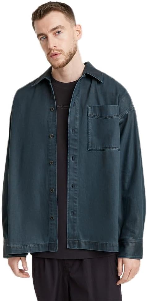 G-STAR Men's Boxy Fit Long Sleeve Casual Shirt